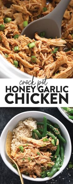 this crock pot honey garlic chicken is an easy and delicious dinner that's ready in under 30 minutes