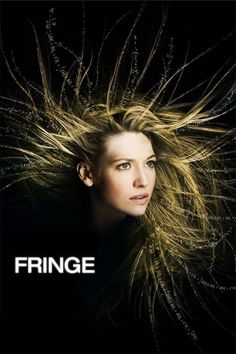 the poster for fringe, starring actress j krams and her hair blowing in the wind