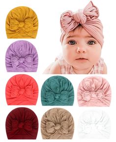 PRICES MAY VARY. PERFECT GIFT TO CHOICE : Super cute hats is a perfect gift for your or friends' baby on Christmas, Children's Day, Birthday. These baby hats which have good elastic, stretchable are very practical for the rapid growth in babies. Fashionable and generous, lovely shape, is a beautiful treasure who travel with tide products One Size ,Tiled Size W-17.5cm/7 inch,H-12cm/4.7 inch. Adjustable for 3-36M and Head circumference 13.5-17 inch These Hats suitable for every occasion and any wo Shapes For Toddlers, Newborn Boy Hats, Baby Turban Headband, Baby Turban Hat, Newborn Girl Hat, Baby Tie, Baby Turban, Birthday Party Hats, Toddler Hat