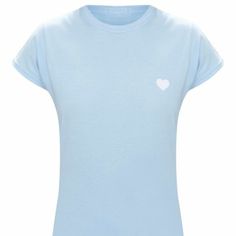 Baby Blue Tshirt, Blue T Shirt, Blue Tshirt, Cotton T Shirt, Baby Blue, Cotton Tshirt, Colorful Shirts, Color Blue, Womens Tops