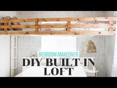 bedroom makeover diy built in loft bed