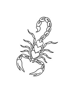 a black and white drawing of a crab