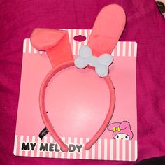 One Size Fits All Sanrio, My Melody Headband Fun Pink Hair Accessories For Spring, Adjustable Pink Headband, Trendy Adjustable Pink Headband, Casual Pink Headband, Trendy Pink Party Headband, My Melody Headband, Sanrio Accessories, Sanrio Pink, Sanrio My Melody