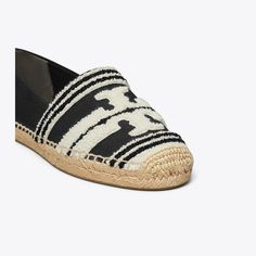 Mixed materials add texture and subtle dimension to the warm-weather essential. Crafted in canvas with woven terry and set on a jute sole, the Double T espadrille is a versatile and effortless style. Designer Espadrilles, Espadrilles Style, Footwear Design Women, Flat Espadrilles, The Double, Espadrille Shoes, Shoe Sale, Low Heels, Warm Weather