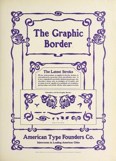 an advertisement for the graphic border