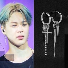 Jimin Earrings, Bts Jewelry, Jewelry Kpop, Bts Earrings, Kpop Earrings, Dagger Earrings, Unisex Earrings, Punk Earrings, Hipster Grunge