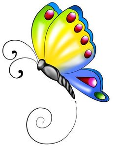 an image of a colorful butterfly with the words colors on it's wings and tail