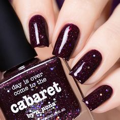 piCture pOlish = NEW collaboration 'Cabaret' created with U-Nona LOVE thank you Nastya :) www.picturepolish.com.au Cute Nail Polish, Picture Polish, Dark Burgundy, Nail Polish Designs, Nail Polish Collection, Cool Nail Designs, Cute Nail Designs