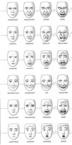 an iphone screen with many different facial expressions on it, including the words pinit