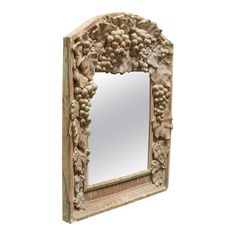 a mirror that is made out of stone