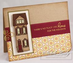 there's no place like home for the holidays handmade card by michael sloan