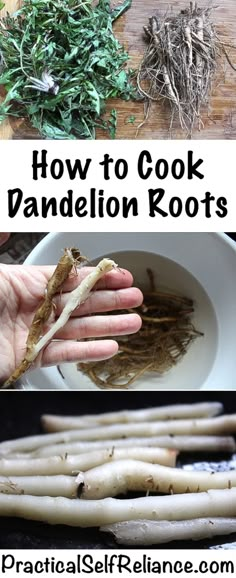 how to cook dandelion roots