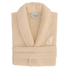 This personalized terry cloth bath robe is luxurious, soft, and absorbent -- helping you dry off with style, elegance, and comfort. Personalized Robes, Wedding Slippers, Black Friday Specials, Mens Shoes Black, Sneaker Dress Shoes, Outdoor Apparel, Luxe Gifts, Handbags Michael Kors, Donna Karan