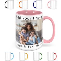 PRICES MAY VARY. FULLY CUSTOMIZABLE: You can customize it with your photo, logo or with your text. The two sides of the mug are separately customizable! The position of the photo and the text is adjustable. You can place them as you like on the customization page. 9 COLOR OPTIONS: Dishwasher and Microwave SAFE! Dimensions (HxW) are 4.5" x 5". Available Colors White, Black, Yellow, Green, Red, Pink, Royal Blue, Sky Blue, Honey. BEST WAY TO KEEP YOUR MEMORIES ALIVE: Put your best memories on the m Personalized Tumblers With Pictures, Photo Mug Design, Customize Mugs Pictures, Mug With Photo, Sublimation Mugs With Photos, Blue Honey, Photo On Mug, Photo Coffee, Custom Photo Mugs