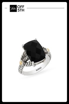 Black Onyx, 6.85 Tcw 18k Goldplated Sterling Silver & Sterling Silver Made In Usa Size Width, About 0.55'' Diameter, About 0.77'' Please Note: Warranty Services Are Provided Exclusively By Effy, Saks Off 5th Is Not Responsible For These Services And Any Related Inquiries Or Claims Should Be Directed To Effy At So5repairs@effygroup.com Click Here For. Center Core - Jewelry Trunk > Saks Off 5th. Effy. Size: 7. Black Onyx Jewelry For Formal Occasions, Formal Black Onyx Jewelry, Designer Jewelry With Polished Finish And Adjustable Fit, Designer Adjustable Jewelry With Polished Finish, Luxury Adjustable Black Jewelry, Adjustable Formal Jewelry With Gemstone Accents, Adjustable Jewelry With Gemstone Accents For Formal Occasions, Timeless Adjustable Black Jewelry, Designer Adjustable Black Jewelry