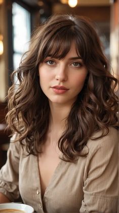 21 Chic Shoulder Length Hair with Bangs: Top Styles for 2024 Bangs With Wavy Hair, Front Hair Bangs, Front Bangs Hairstyles, Shoulder Length Hair With Bangs, Bangs Styles, Hairstyles For All Hair Types, Straight Across Bangs, Asymmetrical Bangs, Front Bangs