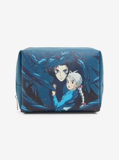 an anime character purse with the image of two people hugging and looking at each other