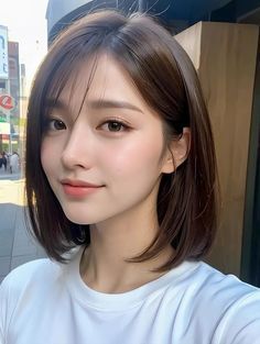 #bangstyle #greenhair #coloredhair #twotonedhair #violethair #dyedhair #splitdye #brighthair #korean bangs colourfulhair #bluehairdontcare#koreanbangs Asian Hair Bob, Tulpen Arrangements, Haircuts For Medium Hair, Haircuts Straight Hair, Short Hair Haircuts