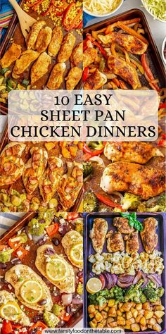 the top ten easy sheet pan chicken dinners