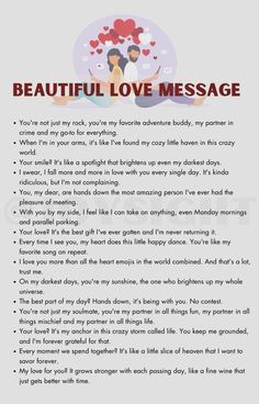 a poem that says beautiful love message