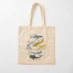 100% cotton reusable shopping carry bag with digital print on one side. Zodiac Sign Test, Vintage Mermaid, Shark Week, Cute Tote Bags, Cotton Tote Bag, Carry Bag, Sea Shell, Carry On Bag, Cotton Totes