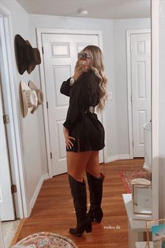 Dan Post Jilted Knee High Boots curated on LTK Country Chic Outfits, Western Boots Outfit, Rodeo Outfit, Outfit Western, Cowgirl Boots Outfit, Cute Cowgirl Outfits, Casual Country Outfits, Fest Outfits