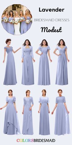 the bridesmaid dress is shown in different styles and colors, but it's not