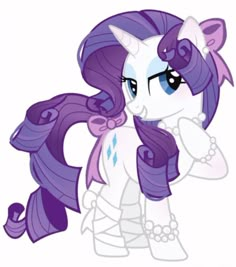 a pony with purple hair and blue eyes is standing in front of a white background