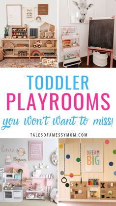 toddler playrooms that you won't want to miss, with text overlay