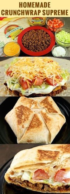 this homemade crunchwrap is so easy to make and it's delicious