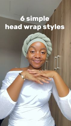 Tol’thema | Listen !! This is the best headwrap ever made 😮‍💨!! It had a 4 way strech so its tention free ..no more headaches!! The material is smooth... | Instagram How To Wear A Doek Headscarves, How To Do African Head Wraps, Different Ways To Tie Head Scarf, Tiring Head Scarf, Hair Covering Ideas, Simple Turban Tutorial, Stylish Head Scarf, Head Scarf Tying For Short Hair, Ways To Tie Head Scarves