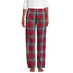 Brushed inside and out for supreme softness, these women's Lands' End flannel pajama pants are a nighttime must-have.Click on this INTIMATES & SLEEPWEAR Guide to find the perfect fit and more! 2 pockets Flannel constructionFIT & SIZING Reg: 31-in. inseam Tall: 33-in. inseam Functional drawstring waistbandFABRIC & CARE Cotton Machine wash Imported Size: X Large. Color: Heritage Red Plaid. Gender: female. Age Group: adult. Plaid Sleepwear With Relaxed Fit Long Pants, Plaid Long Pants Sleepwear For Sleepover, Womens Flannel Pajamas, Flannel Pajama Pants, Petite Size Chart, Cozy Pajamas, Flannel Women, Flannel Pajamas, Plus Size Shorts