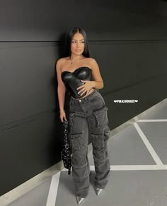 Drake Concert, Cargo Outfit, Corset Outfit, Concert Fit, Cargo Pants Outfit, Concert Outfit Ideas, 21 Savage, Concert Fits