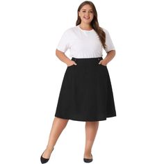 The Plus Size Skirt for Women Casual Knee A-Line Faux Suede Skirts is a blend of comfort and style. The A-line design of this skirt ensures a flattering fit for plus-size women of all body types. The knee length adds a touch of sophistication and modesty to the overall look, making it suit for casual or semi-formal occasions. It is versatile enough to be paired with a variety of tops and shoes. This skirt is easy to care for, simply hand wash or machine wash at a low temperature to maintain its Suede Skirts, Long Jean Skirt, Plus Size Skirt, Faux Suede Skirt, Midi Flare Skirt, Skirt For Women, Party Skirt, Long Jeans, Suede Skirt