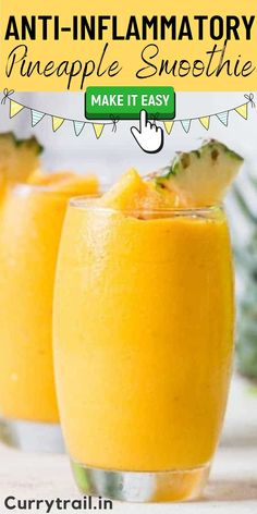 2 cups of pineapple smoothie Pineapple Ginger Smoothie Recipes, Cumcuber And Pineapple Smoothie, Pineapple Papaya Smoothie, Pineapple Core Smoothie, Pinneaple Smoothie, Pineapple Smoothie Recipes Easy, Pinapple Smoothie Recipes Healthy, Pineapple Juice Recipes Healthy, Pinapple Smoothie Recipe