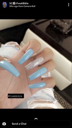 Pink Ombre Nails, Long Acrylic Nail Designs, Blue Acrylic Nails, Dip Nails, Claw Nails, Bling Acrylic Nails, Square Acrylic Nails, Dream Nails, Coffin Nails Designs