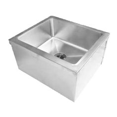 a stainless steel sink on a white background