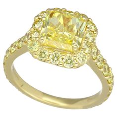 ■ Item Number: 23490902 ■ Brand: Graff ■ Product Name: Icon Yellow diamond ring ■ Product Number/Model: - ■ Material: Yellow diamond (2.09ct FVY-SI1),750 K18 YG yellow gold ■ Weight: Approximately 3.5g (Approx) ■ Ring Size: EU：49/USA：4.75 ■ Width: Approximately 2.37mm/0.09in ■ Top Size: Approximately Diameter 8.29mm/Diameter 0.32in ■ Main Stone Size: 4.97-5.01×3.25mm ■ Accessories: GRAFF box, case,GRAFF repair receipt (Nov 2023), GIA Colored Diamond Grading Report (July 2008) Pear Cut Diamond Ring, Graff Diamonds, Yellow Diamond Ring, Cartier Love Ring, Yellow Diamond Rings, Classic Engagement Rings, Diamond Ring Settings, Cushion Cut Diamonds, 18k Yellow Gold Ring