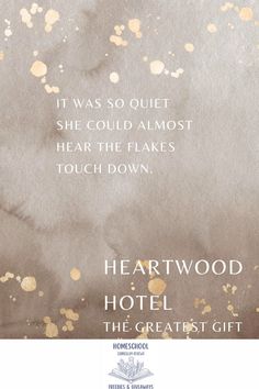 a poster with the words heartwood hotel on it