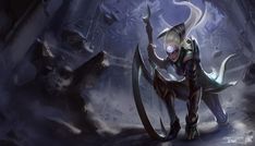 ArtStation - League of Legends - Diana, Kienan Lafferty Diana Skins, Diana Lol, Blood Moon Diana, Howleen Wolf, League Legends, Splash Screen, Splash Art, Lol League Of Legends, Blood Moon