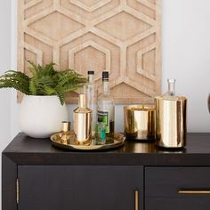 Chelsea Barware - Brass, Bar Accessories | west elm