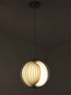 a light that is hanging from the ceiling