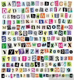 the alphabet is made up of many different letters