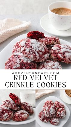 These Red Velvet Crinkle Cookies are the ultimate Valentine’s Day treat! With their vibrant red color and soft, chewy texture, they’re an easy, show-stopping dessert for celebrating love (or friendship). Use this easy red velvet crinkle cookies recipe to whip up a batch of soft cookies for Valentine's Day or as a Galentine's treat!