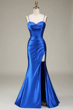 Spaghetti Strap Mermaid Dress For Prom, Fitted Mermaid Dress With Spaghetti Straps, Fitted Mermaid Dress With Spaghetti Straps For Prom, Formal Mermaid Dress With Spaghetti Straps For Prom, Formal Spaghetti Strap Mermaid Dress For Prom, Hoco Dresses Tight Long, Illusion Neckline Dress, Cute Formal Dresses, Hoco Dresses Tight