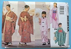 Check out Butterick 6697 Costumes Children Girls Asian Japan China Kimono Pattern Sz 4-14, the latest item I added on eBay! #eBay #eBaySeller Kimono Sewing Pattern, Kimono Obi, Loose Fitting Pants, Fitting Pants, Hat Patterns To Sew, Costume Sewing Patterns, Traditional Kimono, Kimono Pattern, Costume Patterns