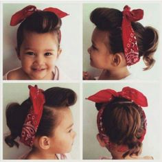 @didiluvswolfy 4Skar! Rock And Roll Hairstyles, Cabelo Pin Up, 50s Hairstyles, 1940s Hairstyles, Roll Hairstyle, Rockabilly Hair, Pin Up Hair, Pin Curls, Toddler Hair