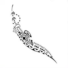 a black and white drawing of a tattoo design