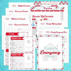 WHAT IS A FAMILY EMERGENCY BINDER? This is specifically to manage your family in case of an emergency. It's different than a home binder which would include all the things about running your home, the emergency binder is meant to be something handy you use day to day, but also in the event of an emergency (fire, flood, natural disaster) you can grab and go! This binder will have all of your vital information, documents and notes about your family. Simply add these easy to use printables to a 3 r What Is A Family, Family Emergency Kit, Family Emergency Binder, Emergency Binder, Emergency Prepardness, Page Dividers, Home Binder, Emergency Preparedness Kit, Life Binder