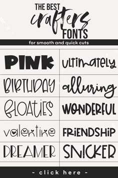 the best font styles for smooth and quick cuts